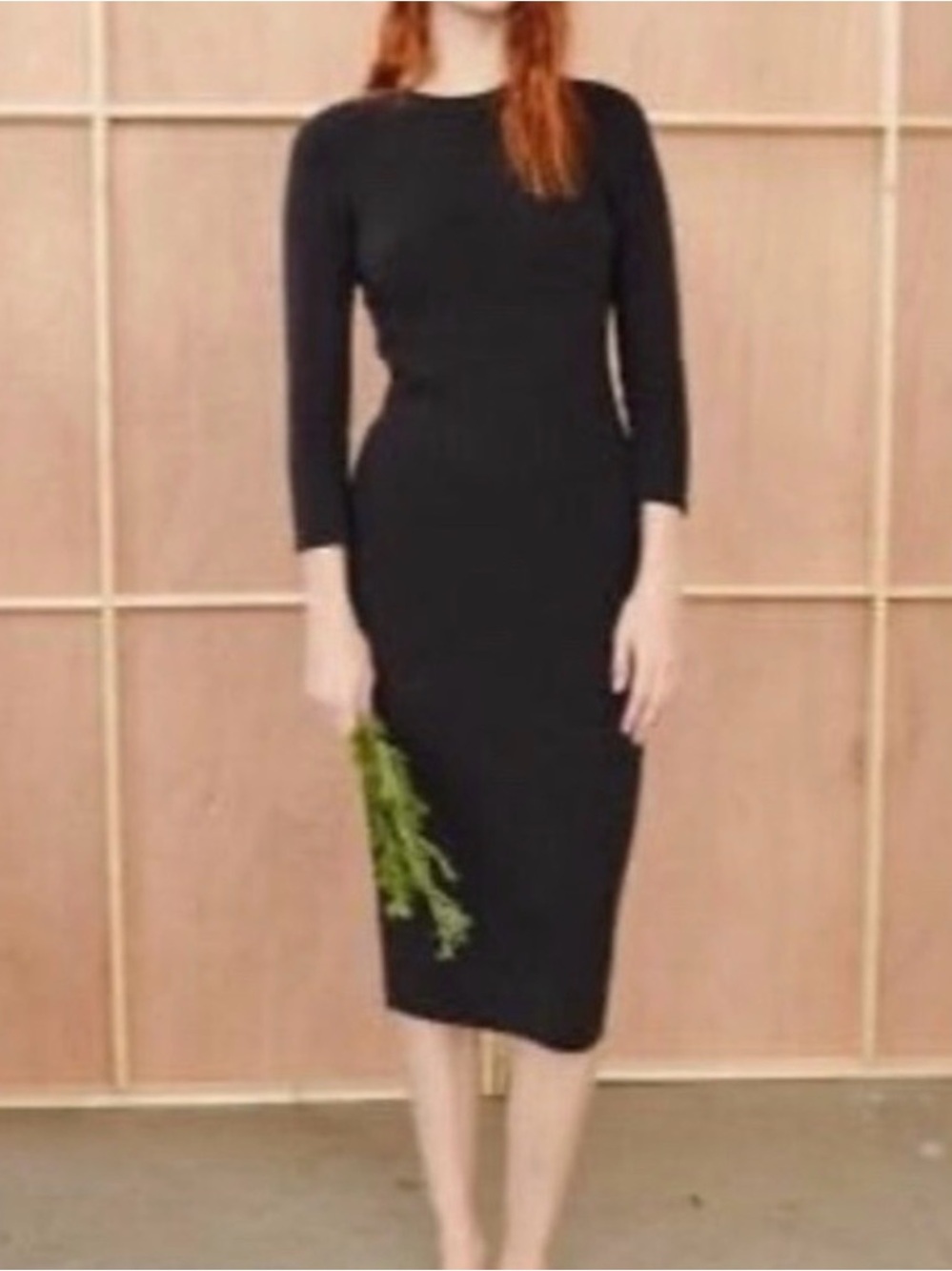 Jenni Kayne Ribbed Bodycon Dress L